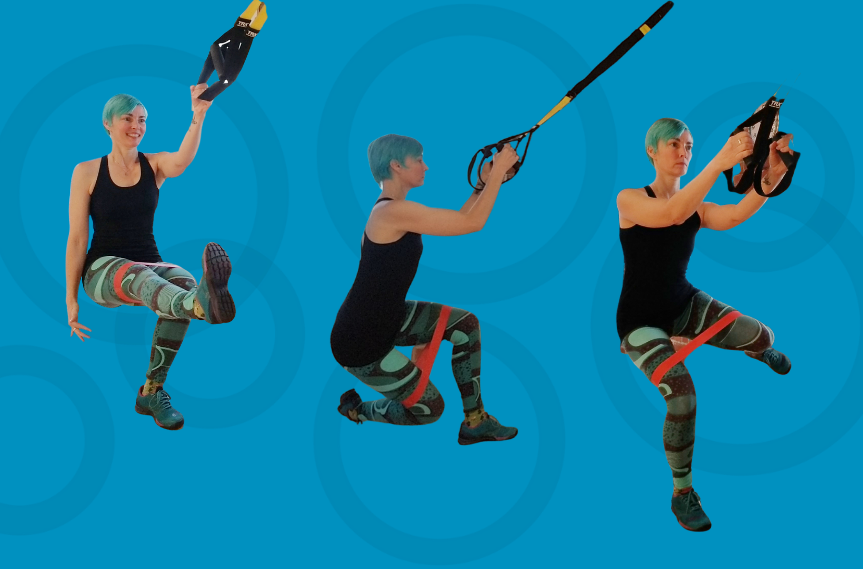 TRX exercises using minibands