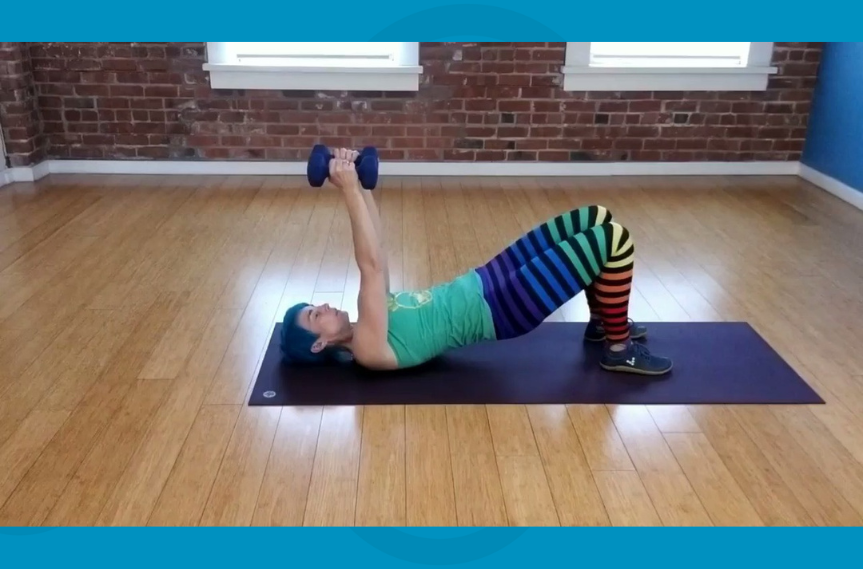 dumbbell bridge exercise